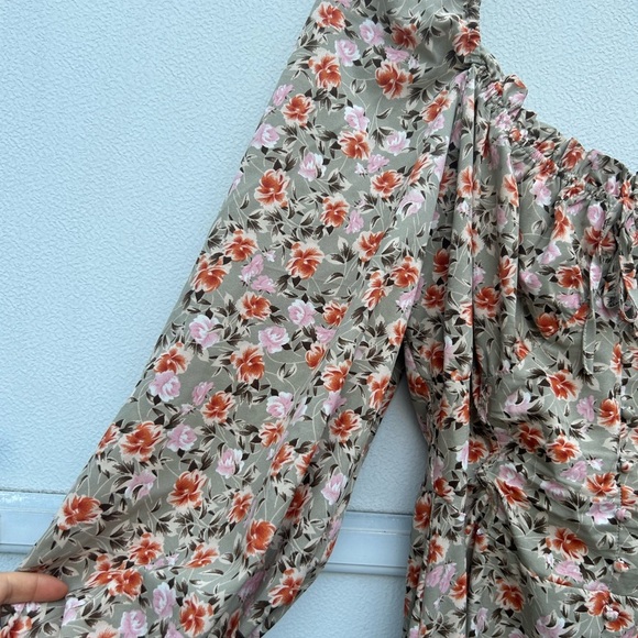 Missguided floral maxi dress 12 multi cottage core prairie coquette milk maid - Picture 8 of 14